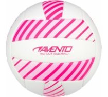 Volleyball ball AVENTO 16VF Pink/White PVC leather (16VF)