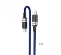 KAKUSIGA KSC-696 USB-C -> USB-C uzlādes kabelis 60W | 120 cm zils (KSC696BLUC)