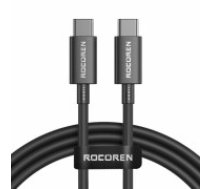Fast Charging cable Rocoren USB-C to USB-C Simples Series 100W, 1m (black) (RCCXTT1-JY01)