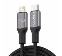Fast Charging cable Rocoren USB-C to Lightning Retro Series 2m (grey) (RCPBCL-RTB0G)