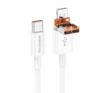 OEM Borofone Cable BX102 Winner - USB + Type C to Type C - PD 60W 1 metre white (KABAV1688)