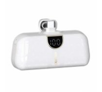 Mini bag-shaped Dudao K20SC power bank USB-C 5000mAh - white (K20SC-WHITE)