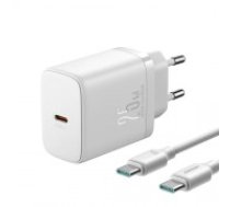 Joyroom JR-TCF11 fast charger with a power of up to 25W + USB-C | USB-C cable 1m - white (JR-TCF11)