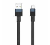 Cable USB-micro USB Remax Flushing, RC-C001, 1m (black) (RC-C001 A-M BLACK)