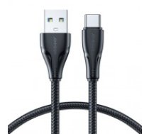 Joyroom USB - USB C 3A cable Surpass Series for fast charging and data transfer 0.25 m black (S-UC027A11) (S-UC027A11B1)