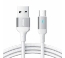 Joyroom USB cable - micro USB 2.4A for fast charging and data transfer 1.2 m white (S-UM018A10) (S-UM018A10W)
