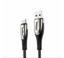 Joyroom Sharp Series fast charging cable USB-A - USB-C 3A 1.2m black (S-M411) (S-M411-1,2M TYPE-C BLACK)