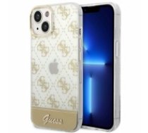 Guess PC|TPU Peony Glitter Script Logo Case for iPhone 14 Plus Gold (GUHCP14MHG4MHG)