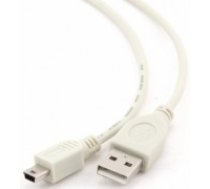 Kabelis Gembird USB Male - MiniUSB Male 0.9m White (CC-USB2-AM5P-3)
