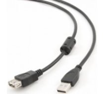 Kabelis Gembird USB Male - USB Female 4.5m Black (CCF-USB2-AMAF-15)