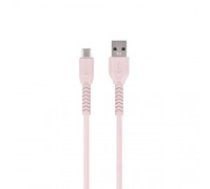 Maxlife MXUC-04 cable USB - USB-C 1,0 m 3A pink (OEM0100850)