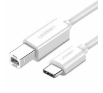 USB 2.0 C-B UGREEN US241 to 1m printer cable (white) (40560)