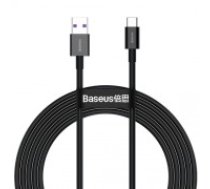 Baseus Superior USB - USB Typ C fast charging data cable 66 W (11 V | 6 A) Huawei SuperCharge SCP 2 m black (CATYS-A01) (CATYS-A01)