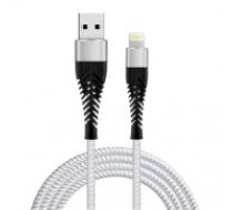 Fusion Accessories Fusion Fishbone USB-A uz Lightning kabelis 30W | 3A | 1,5m balts (FUSLIGH15WH)