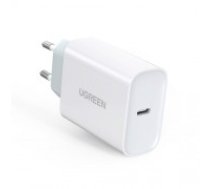 Ugreen ātrais sienas lādētājs ceļojuma adapteris USB Typ C Power Delivery 30 W Quick Charge 4.0, balts (70161) (70161-UGREEN)