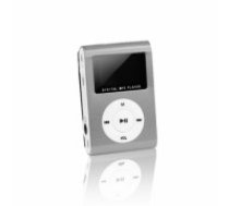 Setty MP3 Super Kompakts Atskaņotājs ar LCD ekrānu | FM Radio un microSD kartes slotu + Austiņas Pelēks (GSM014535)