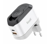 Wireless charger Budi 330WE, USB-C, 20W (black and white) (330WE)