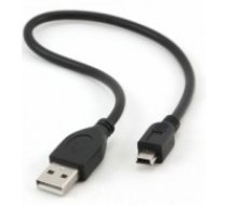 Kabelis Gembird USB Male - MiniUSB Male 0.3m Black (CCP-USB2-AM5P-1)
