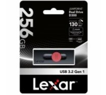 USB Zibatmiņa Lexar DUAL Melns 256 GB