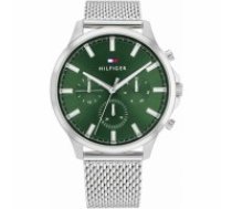 Vīriešu Pulkstenis Tommy Hilfiger 1683474 Zaļš Sudrabains