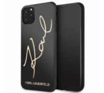 Karl Lagerfeld KLHCN65DLKSBK iPhone 11 Pro Max czarny|black hard case Signature Glitter (KLHCN65DLKSBK)