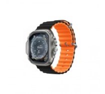 Devia strap Deluxe Sport6 for Apple Watch 42mm| 44mm| 45mm| 49mm black orange (BRA013984)