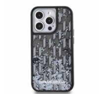 Karl Lagerfeld Liquid Glitter Monogram Gradient Case for iPhone 14 Pro Black (KLHCP14LLKLGKCCK)