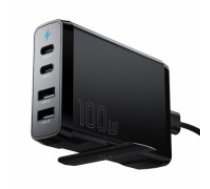 Desktop Charger 2xUSB-C 2xUSB-A 100W Essager GaN (black) (ECT2CA-FLB01-Z)