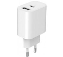 Lādētājs Gembird USB Type-C + USB Type-A White (TA-UC-2AC12-01)