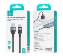 USAMS Kabel U85 USB na USB-C 6A 1.2m Fast Charging czarny|black SJ630USB01 (US-SJ630) (SJ630USB01)