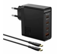 Wall charger McDodo GAN 3xUSB-C + USB, 100W + 2m cable (black) (CH-5141)