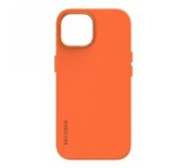 Decoded Leather Case with MagSafe for iPhone 15 - orange (D24IPO15BCS9AH-0)