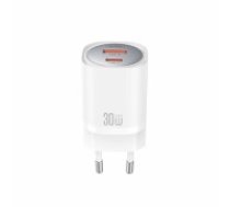 XO wall charger CE21 PD 33W 1x USB-C 1x USB white (CE21)