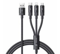 3in1 USB to USB-C | Lightning | Micro USB Cable, Mcdodo CA-5790, 3.5A, 1.2m (black) (CA-5790)