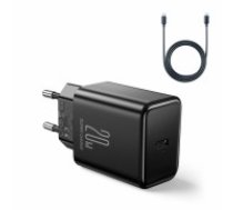 Joyroom JR-TCF06 USB-C PD 20W wall charger + USB-C cable - black (JR-TCF06_BLACK)