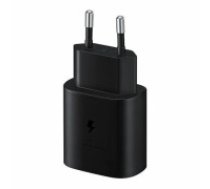 EP-TA800EBE Samsung USB-C 25W ceļojuma lādētājs melns (OOB Bulk) (GP-PTU021SOABQ)