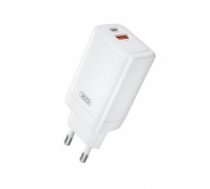 XO wall charger CE17 PD 65W 1x USB-C 1x USB white (CE17)