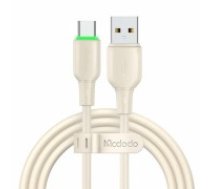 USB to USB-C Cable Mcdodo CA-4750 with LED light 1.2m (beige) (CA-4750)