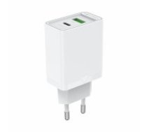 USB(A+C) Wall Charger Vention FBBW0-EU (18W|20W) White (FBBW0-EU)