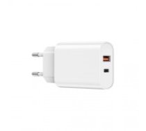 WIWU wall charger Wi-U002 PD + QC 20W 1x USB 1x USB-C white (WI-U002)