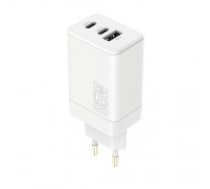 Maxlife MXTC-08-65ACC PD QC charger 2x USB-C 1x USB 65W white (OEM0101206)