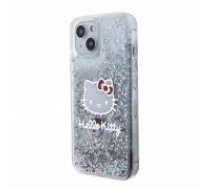 Hello Kitty Liquid Glitter Electroplating Head Logo Case for iPhone 15 Transparent (HKHCP15SLIKHET)