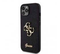 Guess PU Fixed Glitter 4G Metal Logo Case for iPhone 12|12 Pro Black (GUHCP12MHG4SGK)