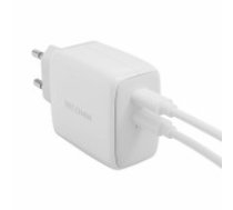 Wall Charger 65W GaN Ricomm RC652 EU, 2xUSB-C + 2.1m USB-C Cable (RC652 EU)