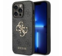 Guess GUHCP15L4GMGGR iPhone 15 Pro 6.1" szary|grey hardcase 4G Big Metal Logo (GUHCP15L4GMGGR)