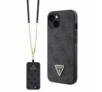 Guess GUHCP14SP4TDSCPK iPhone 14 6.1" czarny|black hardcase Crossbody 4G Metal Logo (GUHCP14SP4TDSCPK)