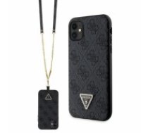 Guess GUHCN61P4TDSCPK iPhone 11 | Xr 6.1" czarny|black hardcase Crossbody 4G Metal Logo (GUHCN61P4TDSCPK)