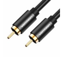 RCA (Coaxial) male to male cable Vention VAB-R09-B200, 2m (black) (VAB-R09-B200)