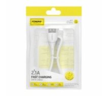 USB to Lightning Cable Foneng X77, 2.1A, 1m (white) (X77 IPHONE)