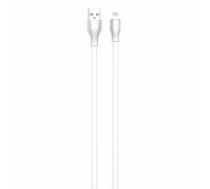 Cable USB to Lightning LDNIO LS553, 2.1A, 2m (white) (LS553 LIGHTNING)